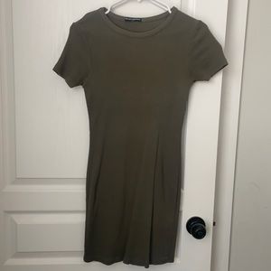 Ribbed T-shirt dress